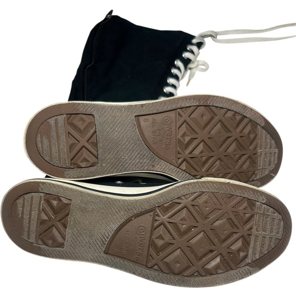 Converse Chuck Taylor All Star 1V708 Black Knee High 16" Sneakers Women’s Sz 8 - Picture 4 of 4